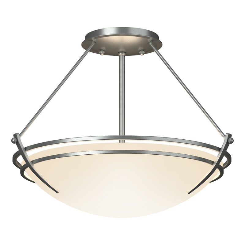 Presidio Tryne Semi-Flush Vintage Platinum Opal Glass (GG)