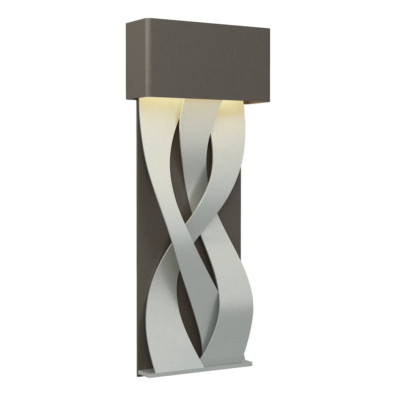 Tress Small LED Sconce Dark Smoke Vintage Platinum