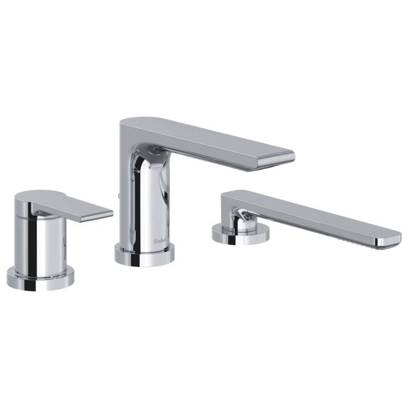 Tub Filler Trim Zendo 1 Lever Brushed Nickel ADA Deck Mount 8.7 Gallons per Minute
