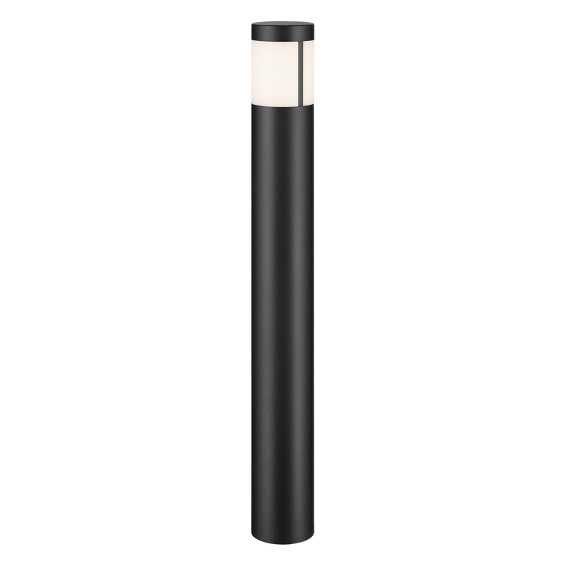 12 Volt LED 24″ Round Bollard Textured Black 2700K