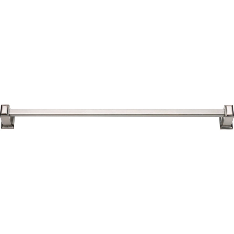 Atlas Homewares Sutton Place Bath Towel Bar 18 Inch Single Brushed Nickel