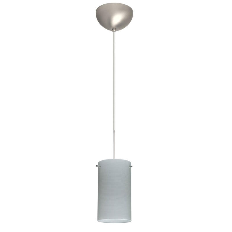 Besa 1XC-4404KR-SN Stilo One Light Pendant Satin Nickel