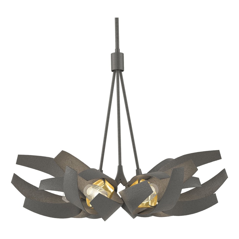 Corona Brass Accent Pendant Natural Iron