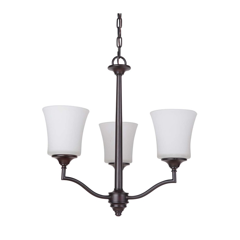 Craftmade 41723-OB Helena Three Light Chandelier Oiled Bronze (Discontinued)
