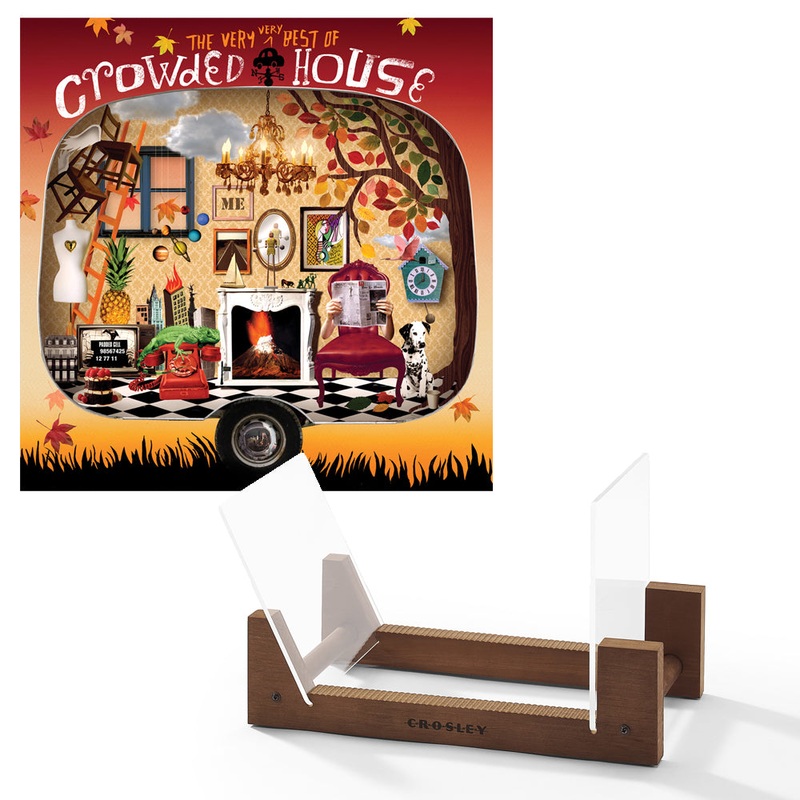 Crowded House The Very Very Best Of Crowed House – Double Vinyl Album & Crosley Record Storage Display Stand