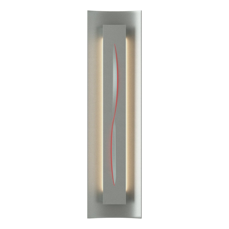 Gallery Sconce Vintage Platinum Red Glass (RR)