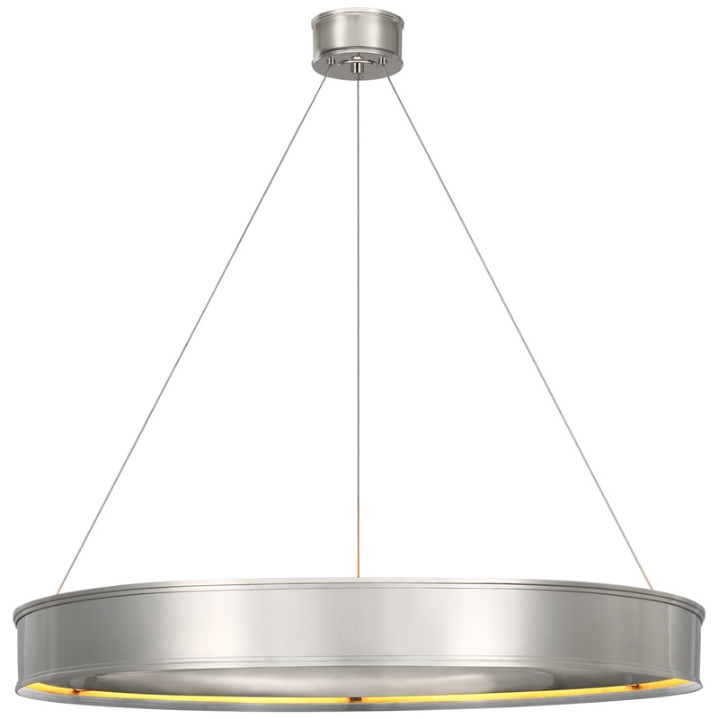 LED Chandelier from the Connery Collection in Polished Nickel Finish by Visual Comfort Signature