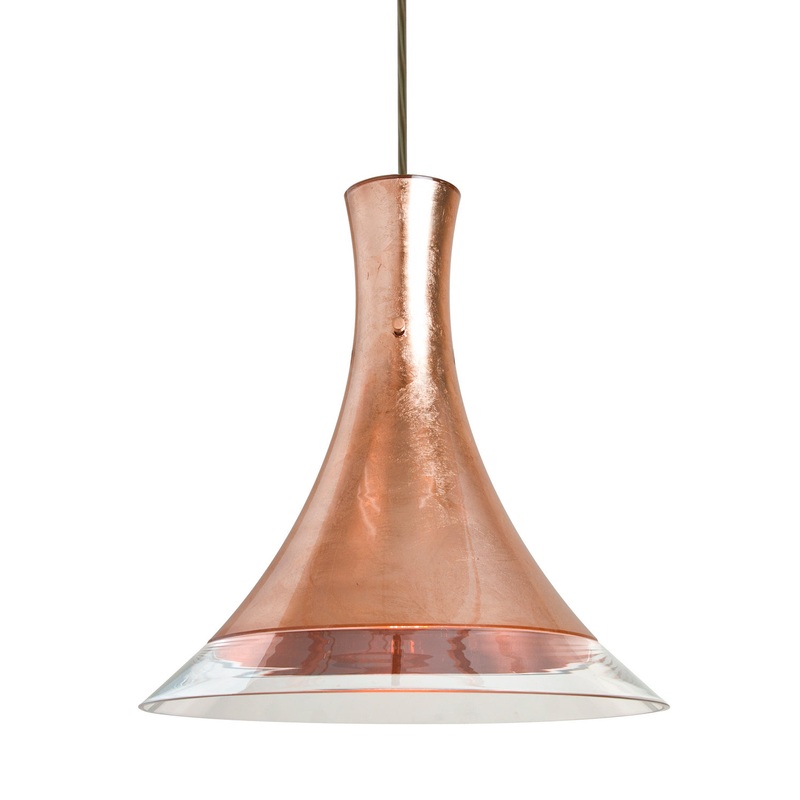 LED Pendant from the Rio Collection in Bronze Finish by Besa
