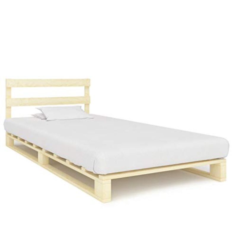 SKM Giroletto in Pallet di Legno Massello di Pino 100×200 cm (25.8kg)
