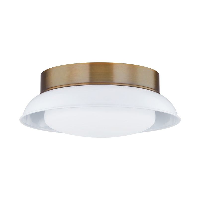 Two Light Flush Mount from the Arnie Collection in Patina Brass Finish by Troy Lighting