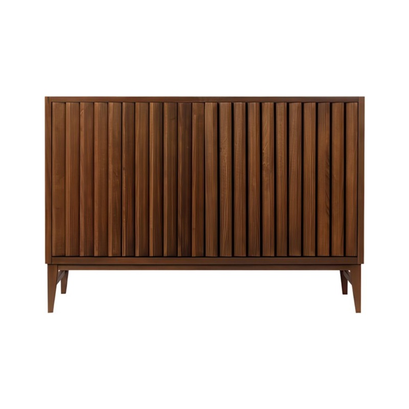 Vanity Sinca 48 Inch Less Top Walnut 2 Doors