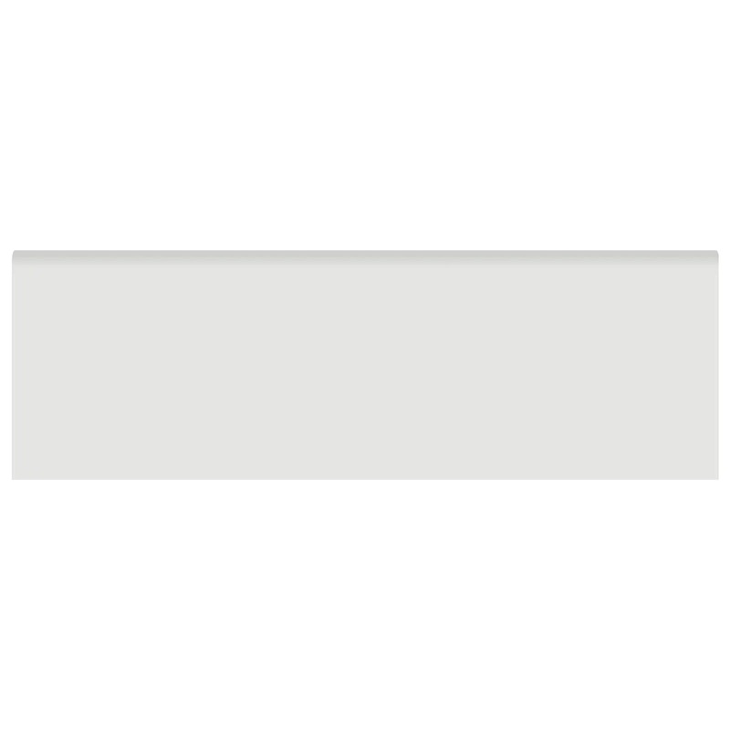 2″ x 6″ Soho Vintage Grey Glossy Glazed Ceramic Wall Bullnose 2″ x 6″