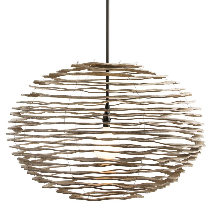 Arteriors 45101 Rook One Light Pendant Natural