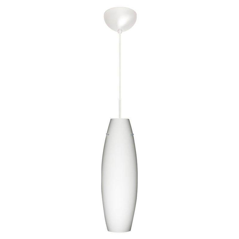 Besa 1VC-412707-LED-WH Tara One Light Pendant White (Discontinued)