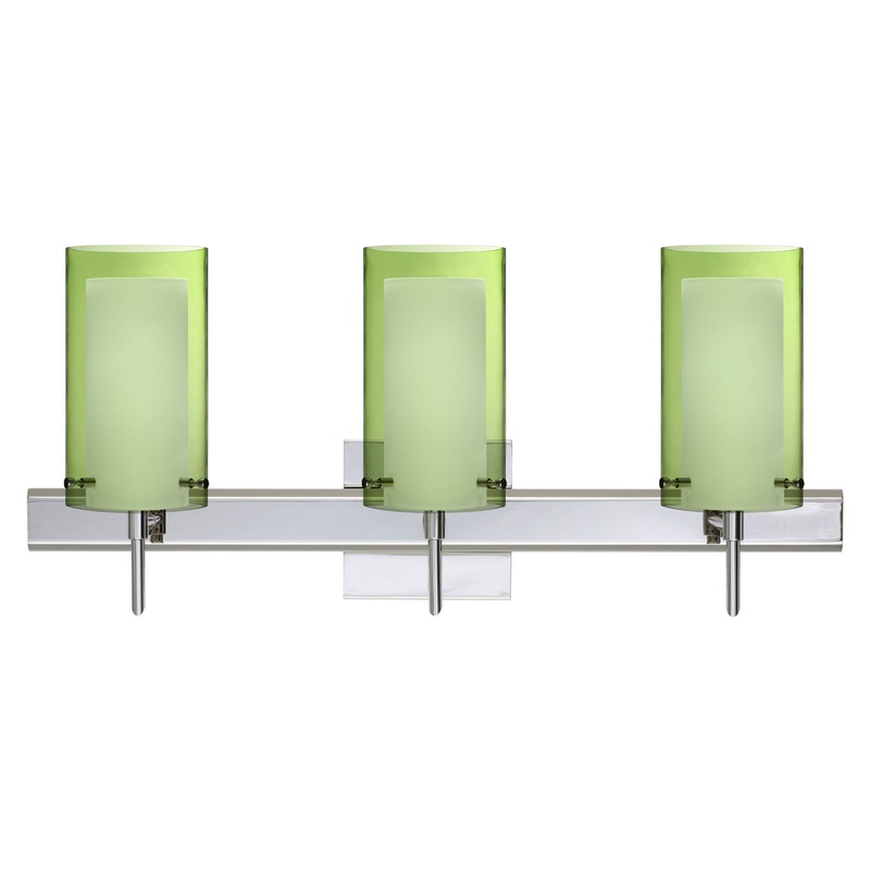 Besa 3SW-L44007-CR-SQ Pahu Three Light Wall Sconce Chrome (Discontinued)