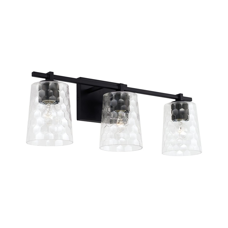 Capital Lighting 143531MB-517 Burke 3 Light Vanity Matte Black