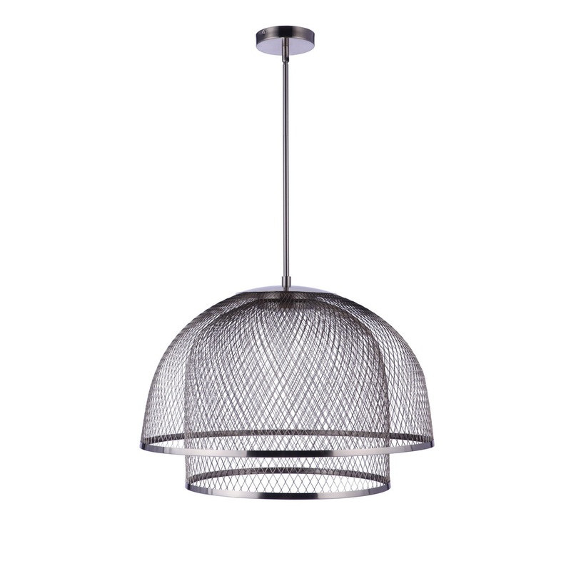 Craftmade P1006BNK-LED Sculptural Statement Pendants LED Pendant Brushed Polished Nickel