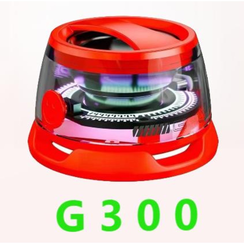 G300 Magnetic Suction Bluetooth Speaker – RGB Lights, 40mm Driver, 6H Playtime(Red)