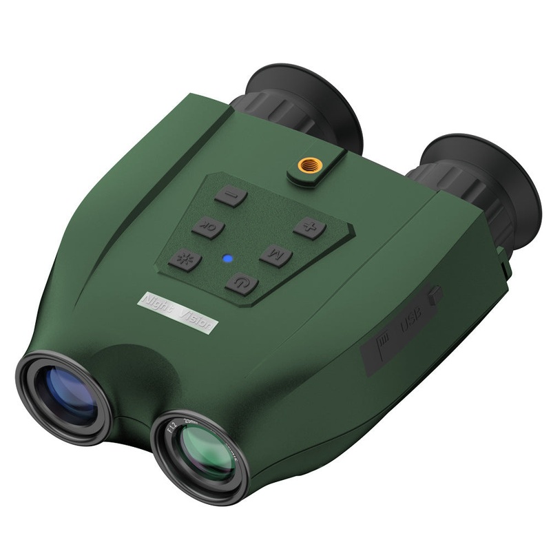 Green Professional HD Digital Night Vision Binoculars – 6X Optical Zoom, IR Illumination, Record 2.5K Video & 48MP Photos