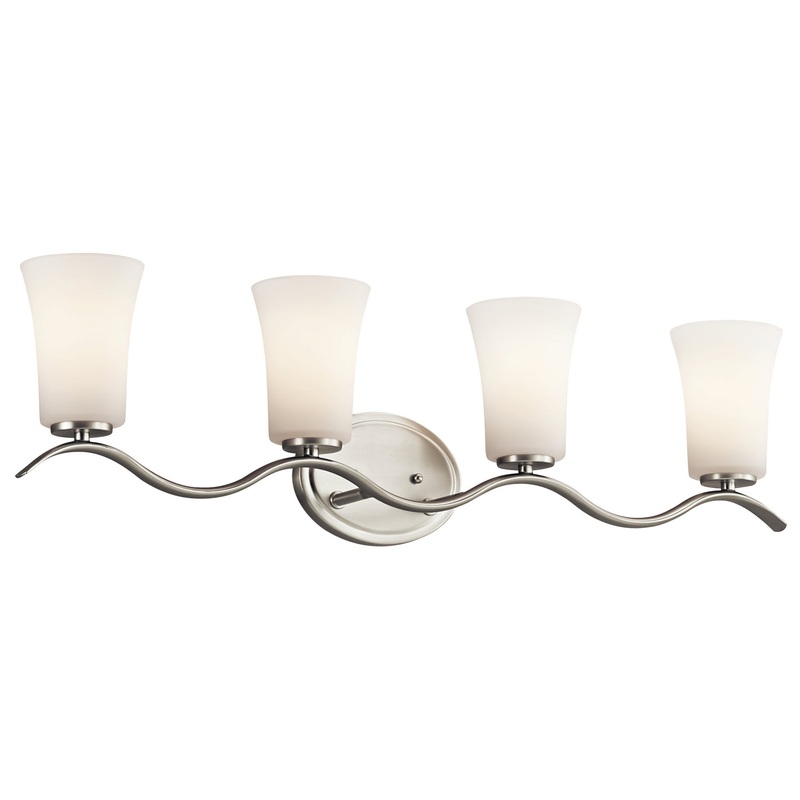 Kichler 45377NI Four Light Bath, Brushed Nickel