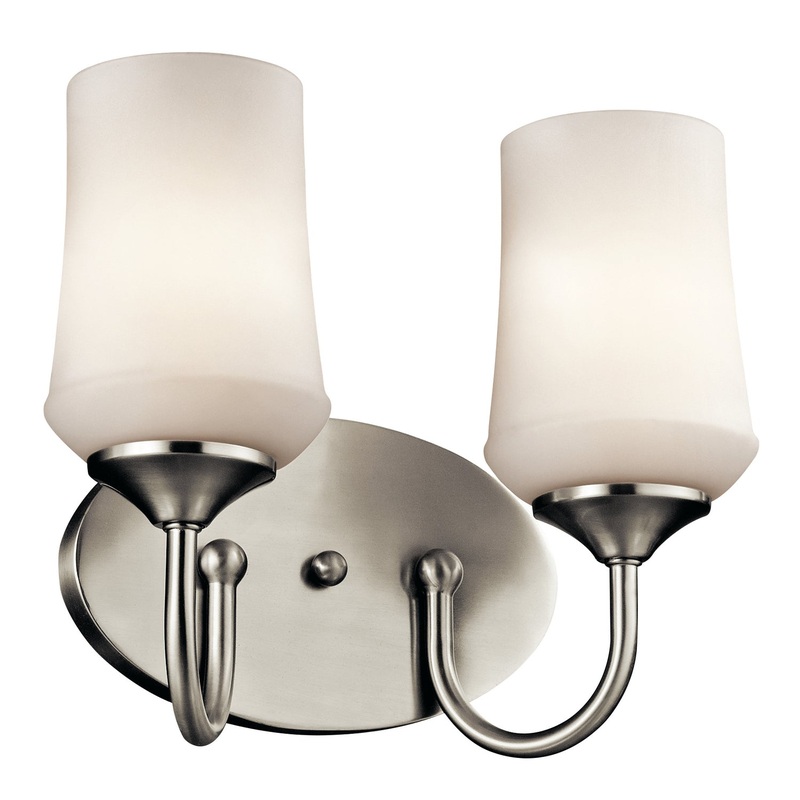Kichler 45569NI Two Light Bath, Brushed Nickel