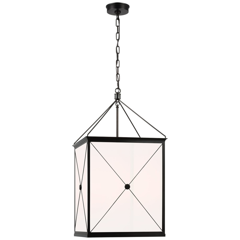 LED Lantern from the Rossi Collection in Bronze Finish by Visual Comfort Signature