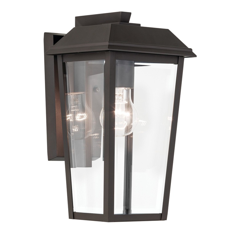 One Light Outdoor Wall Mount from the Mathus Collection in Olde Bronze Finish by Kichler