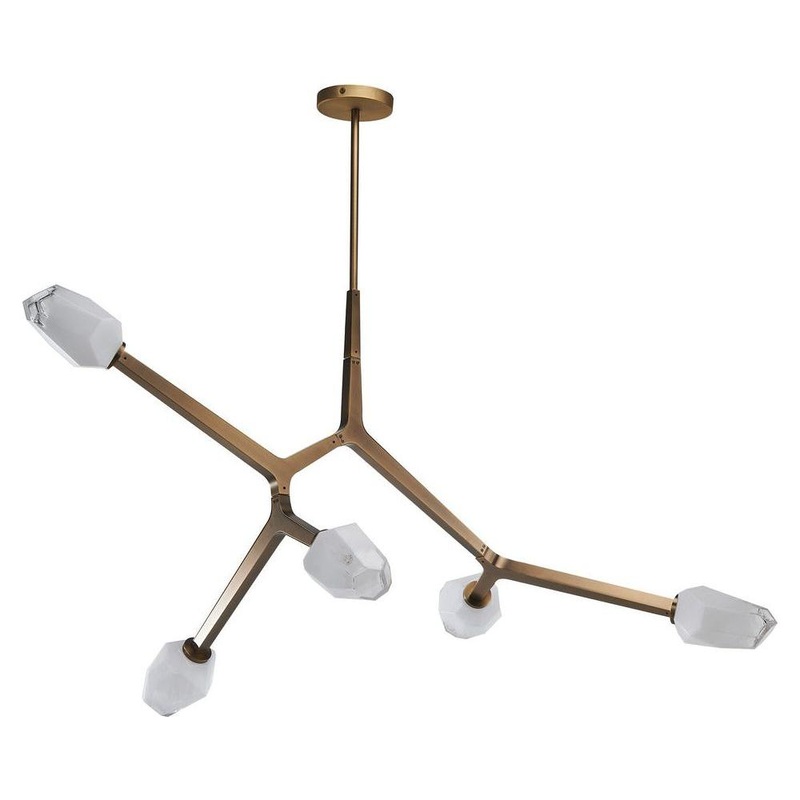 Soho 5-Light Chandelier Antique Brass