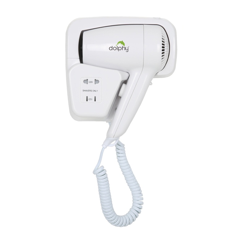 Wall Mount Hair Dryer 1200W – White