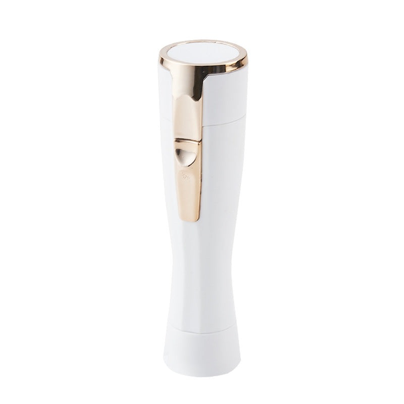 White Electric Shaver for Women – Painless Hair Remover with USB Charging