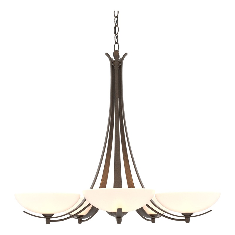 Aegis 5-Arm Chandelier Bronze
