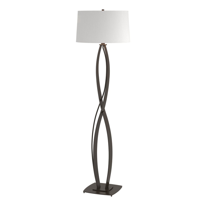 Almost Infinity Floor Lamp Oil Rubbed Bronze Natural Anna Shade (SF)