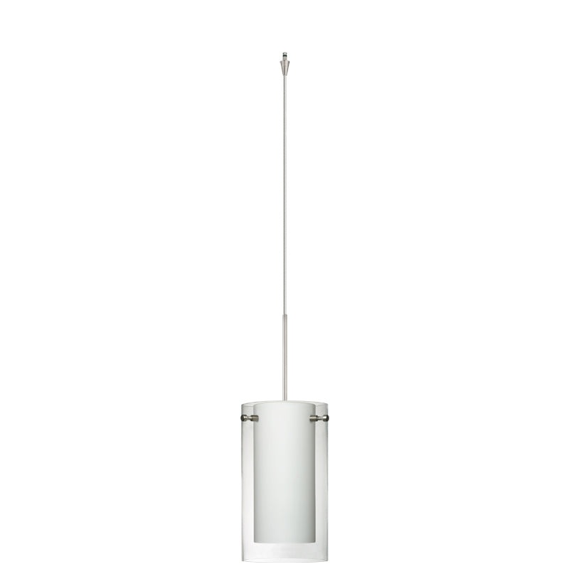 Besa XP-C44007-SN Pahu One Light Pendant Satin Nickel
