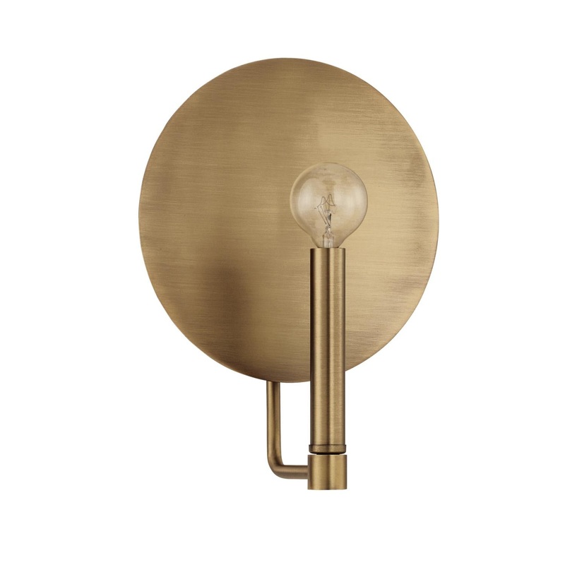 Capital Lighting 627711AD Wells 1 Light Sconce Aged Brass