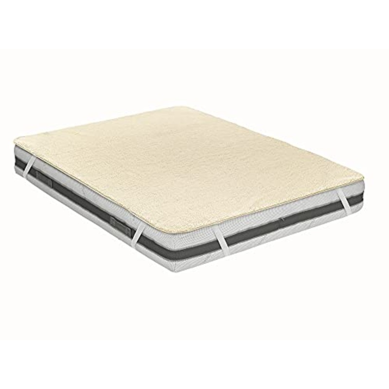 Coprimaterasso Woolly Basic in Pura Lana Merinos lavabile Singolo