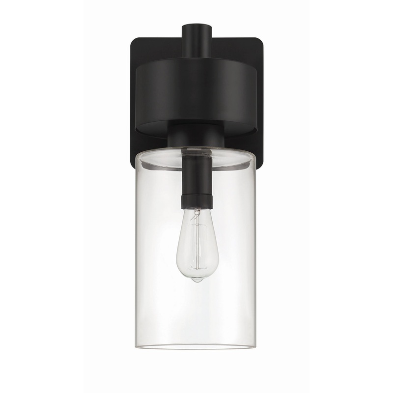 Craftmade ZA5324-MN Bennet One Light Outdoor Wall Lantern Midnight