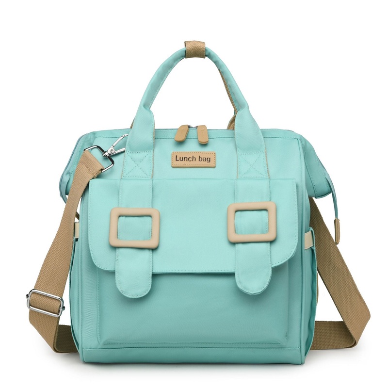 Green Multifunctional Insulated Lunch Bag for Women – Waterproof, Lightweight, and Stylish for Picnics and Outings