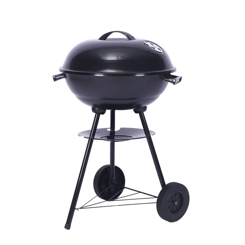Outdoor Folding Apple-Shaped Stainless Steel Charcoal Barbecue Grill – 41cm Grill Net