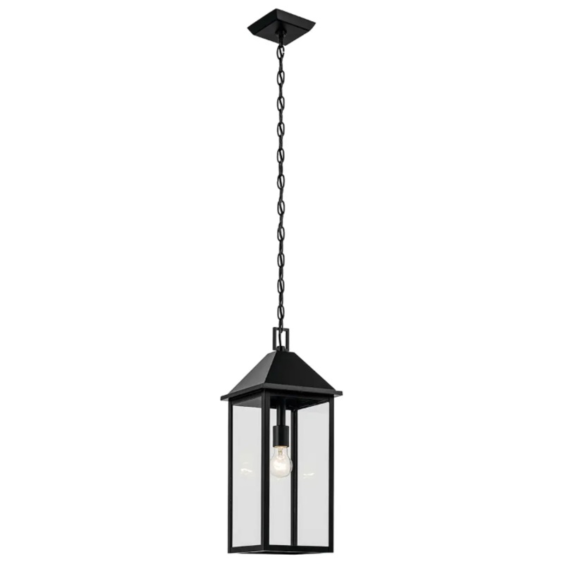 Prin 22″ 1-Light Outdoor Pendant Black