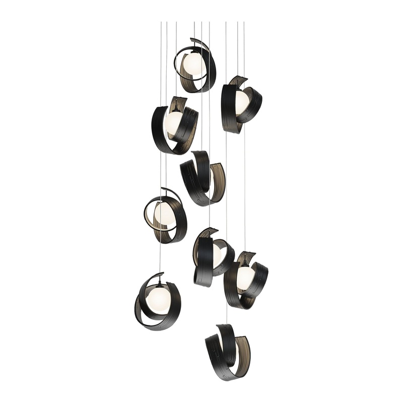 Riza 9-Light Pendant Black