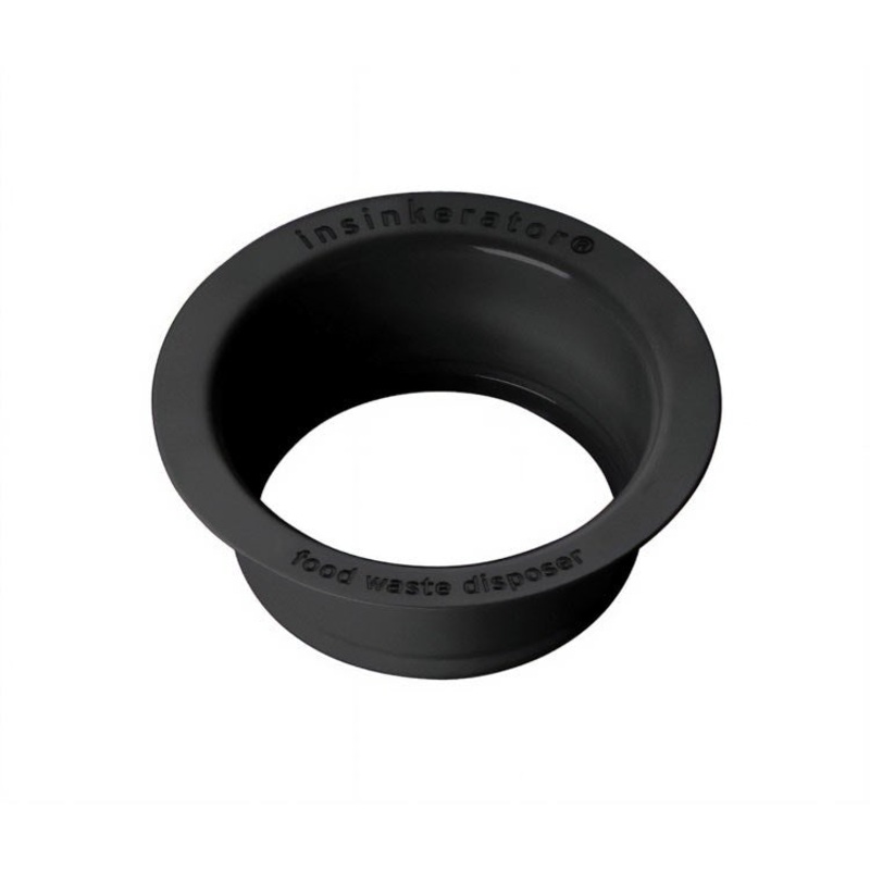 Sink Flange Matte Black 4-1/2 x 4-1/2 x 1-3/4 Inch Stainless Steel for InSinkErator Disposers