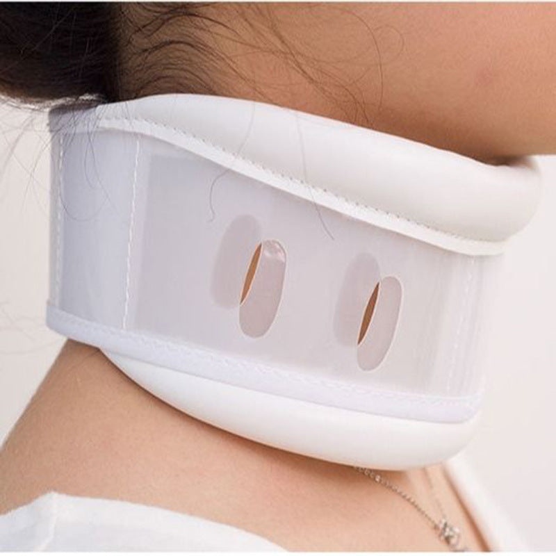 Size S White Adjustable Cervical Collar Neck Brace – Breathable Support for Pain Relief & Posture