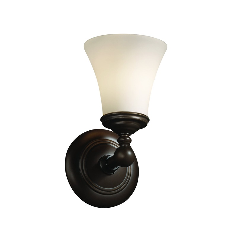Wall Sconce from the Fusion Collection in Dark Bronze Finish by Justice Designs