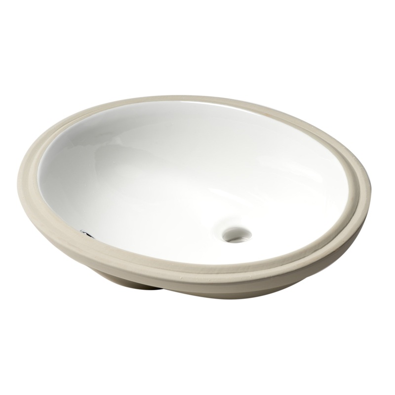 ALFI brand ABC602 White 23″ Oval Undermount Ceramic Sink