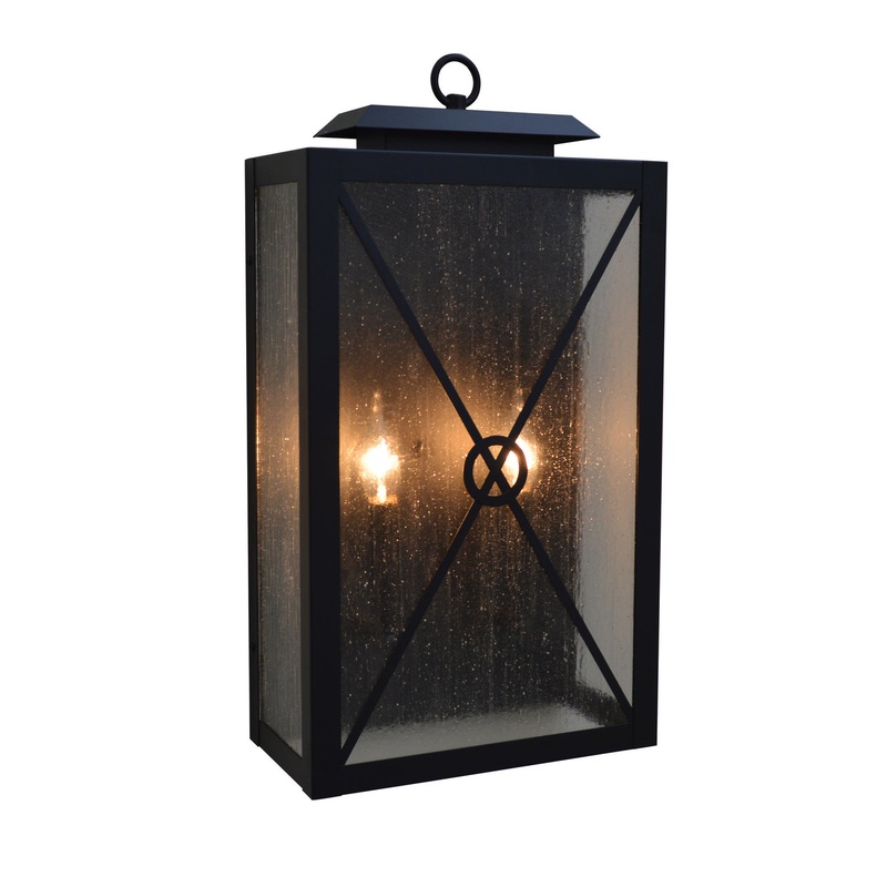 Arroyo EXS-12CS-BK Exeter Two Light Wall Sconce Satin Black