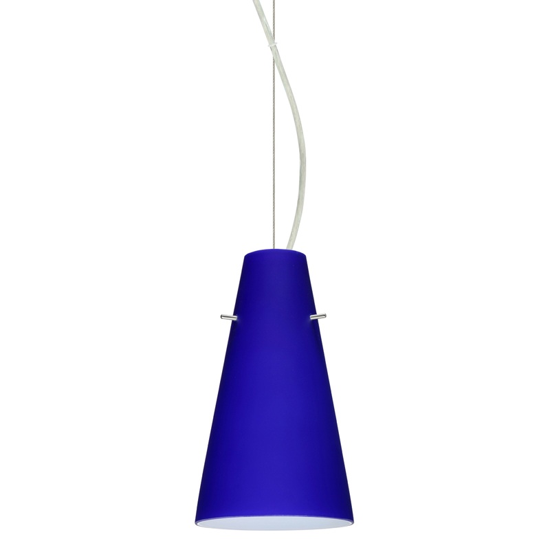 Besa 1KX-4124CM-SN Cierro One Light Pendant Satin Nickel