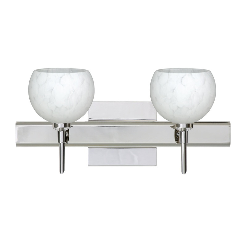Besa 2SW-565819-CR-SQ Palla Two Light Wall Sconce Chrome (Discontinued)