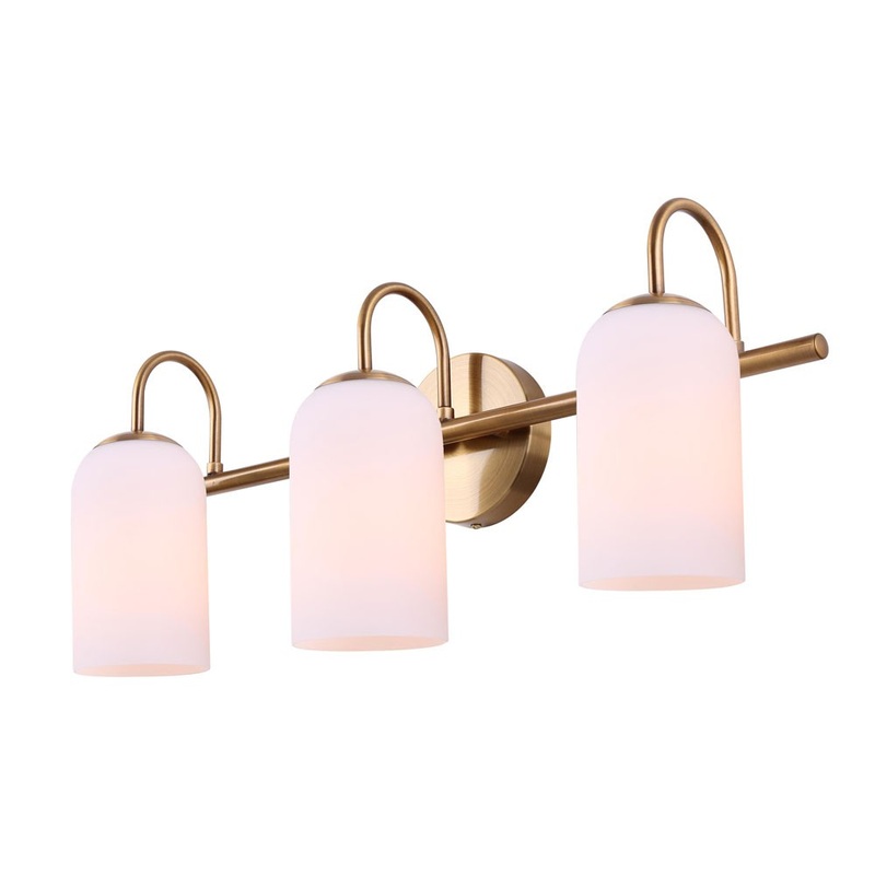 Canarm IVL1130A03GD Novalee Three Light Vanity Gold