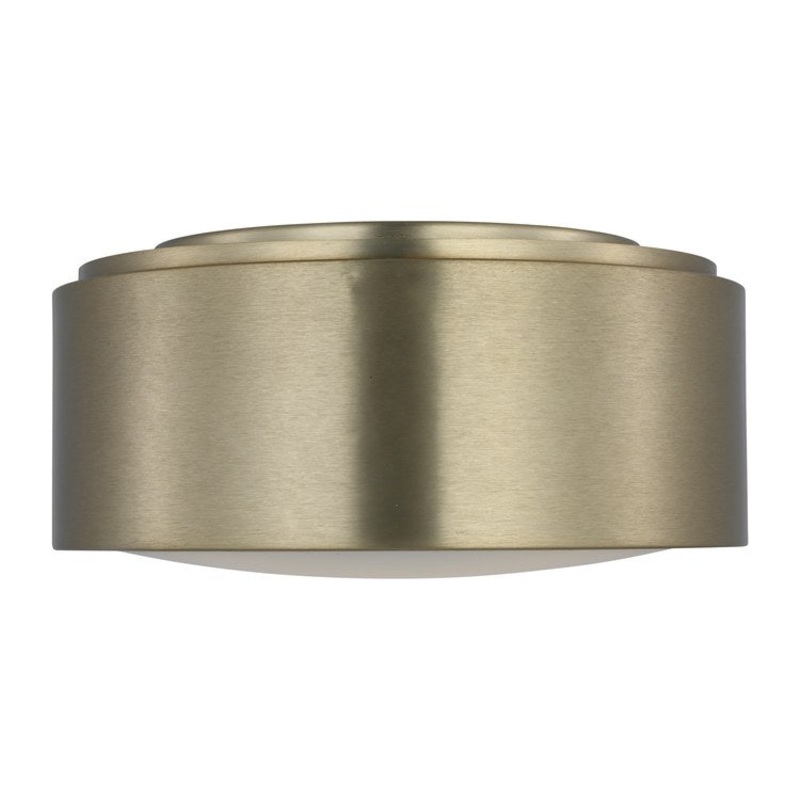 Ceiling Light Albee Flushmount Medium 2 Lamp Satin Brass