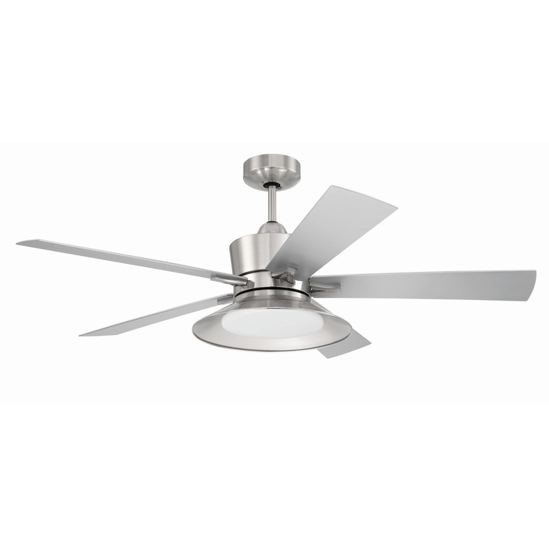 Craftmade TOP52BNK5 Topper 52″Ceiling Fan Brushed Polished Nickel